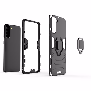 Ring Armor kova hybridi kotelo kansi + magneettinen pidike Samsung Galaxy S22 + (S22 Plus) musta
