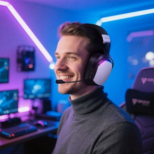Acefast H11 Gaming langattomat pelikuulokkeet valkoinen
