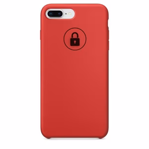 Suojakuori Silicone Case iPhone 7 Plus (8 Plus) / Red Product / pakkauksessa