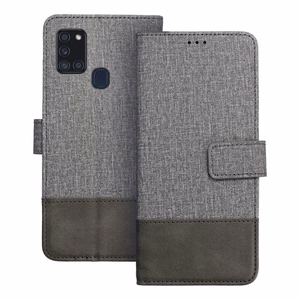 GOMMA Book lompakkokotelo SAMSUNG A21s - harmaa