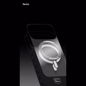 Musta Benks Magnetic Armor Air Armor Grid 600D kevlar- ja metallikehyksinen suojakuori (C.K.FL.AP.BK.0072) malleihin iPhone 18 Pro / iPhone 17 Pro