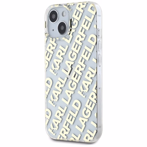 Karl Lagerfeld IML Fullover Logo Suojakuori iPhone 15 / 14 / 13:lle - kultainen