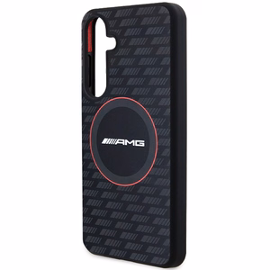 AMG Silicone Carbon Pattern MagSafe suojakuori Samsung Galaxy S24+:lle - musta