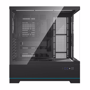Darkflash DY451 tietokonekotelo ilman tuulettimia (musta)
