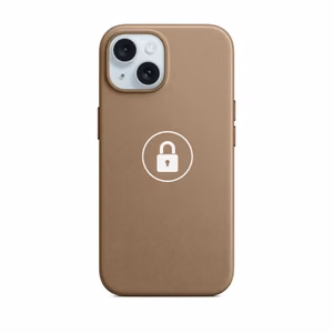 Puhelimen suojakuori FineWoven iPhone 15 Plus / Taupe / pakkauksessa