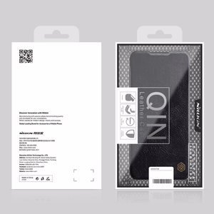 Nillkin Qin nahkainen holsteri tapauksessa Samsung Galaxy A03s punainen