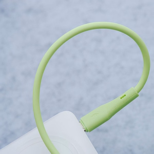Kaapeli USB A - Micro USB Forcell F-Energy QC3.0 2,4A 18W Silicone 1 m C341 vihreä
