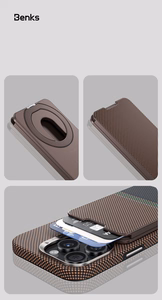 Benks Wallet Magnetic ArmorGo Kevlar Stand Aurora Light
