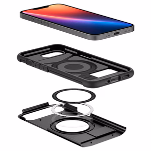 Spigen Slim Armor MagSafe Suojakuori iPhone 16e / 17e:lle - Musta