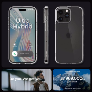 Spigen Ultra Hybrid iPhone 15 Pro Suojakuori - Kirkas Matta