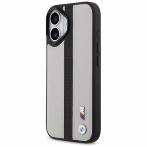 BMW M Perforated Stripe Logo MagSafe Suojakuori iPhone 17:lle - Harmaa