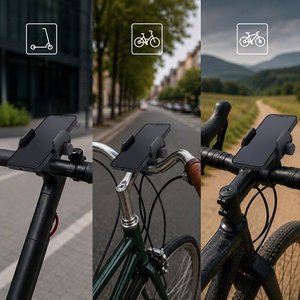 3mk BikeGrip polkupyörän ja potkulaudan puhelinteline – musta