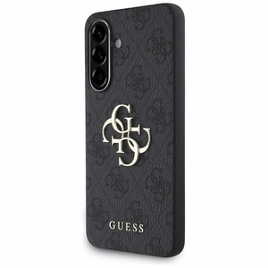 Guess Suojakuori Samsung A56:lle GUHCSA564GMGGR (4G PU Big Logo) - Musta
