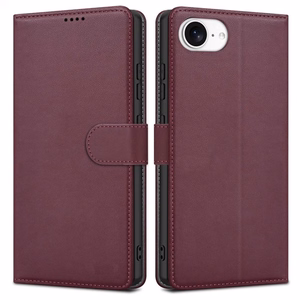 Fancy Wallet -lompakkokotelo Samsung S741 S26 FE -puhelimelle, viininpunainen