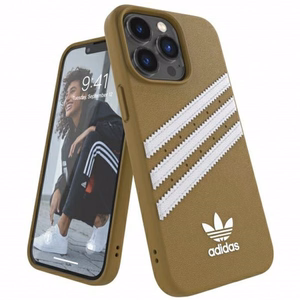 Adidas OR Molded Case PU iPhone 13 Pro / iPhone 13 - Beige ja kultaa