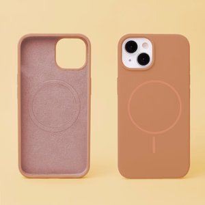 Silicone Thin Mag kotelo iPhone 17 Pro Max 6,9" karamelli