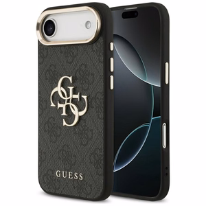 GUESS suojakuori iPhone 17 Air GUHCP17M4GMGCGR (PU-kuori isolla 4G Classic -logolla) kultainen musta