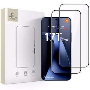Tech-Protect Glass Fit+ 2-Pack Tempered Glass for Xiaomi 17T Pro - Black