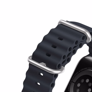 Dux Ducis OCEAN WAVE silikoni ranneke Apple Watch 38 / 40 / 41 mm:lle grafiitti