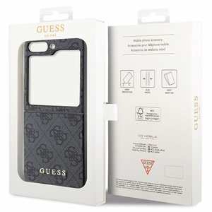 Guess 4G Charms Collection kotelo Samsung Galaxy Z Flip 5 - harmaa