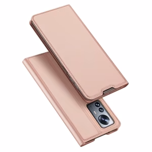 Dux Ducis Skin Pro Holster Cover Flip Cover Xiaomi 12 Pro vaaleanpunainen