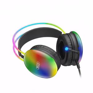 XO langalliset kuulokkeet GE11 jack 3,5mm - USB-A musta RGB mikrofoni