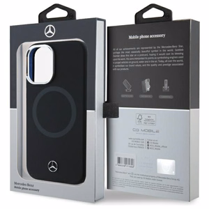 Mercedes MEHMP16S23SUTTK iPhone 16 6.1" musta/musta kovakuori Silicone Tonal Logo MagSafe