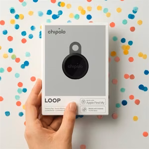 Chipolo LOOP – Rechargeable Bluetooth Tracker with Silicone Loop for iOS & Android, 4col_Charcoal
