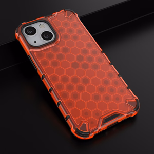 Honeycomb Asia panssari kansi TPU puskuri iPhone 13 mini punainen