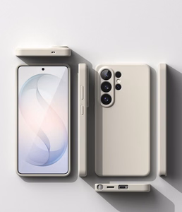 Ringke Silikoninen MagSafe Suojakuori Samsung Galaxy S26 Ultra:lle beige