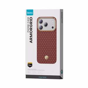 Punainen Benks Magnetic Armor Air Armor Grid 600D kevlar- ja metallikehyksinen suojakuori (C.K.FL.AP.RD.0073) malleihin iPhone 18 Pro Max / iPhone 17 Pro Max