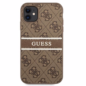 Guess 4G Stripe suojakuori iPhone 11 / Xr 6.1":lle - ruskea