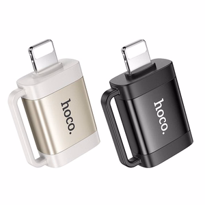 Hoco OTG-sovitin Lightning - USB-A UA31A Musta