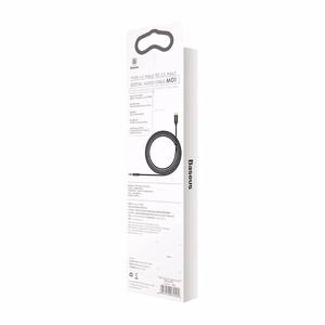 Baseus Yiven Audio cable USB-C to mini jack 3,5mm, 1.2m (Black)