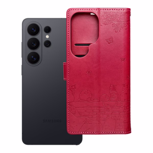 MEZZO Book Suojakuori SAMSUNG A57 kissat punainen