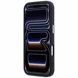 Kotelo mallille IPHONE 18 Pro Max/17 Pro Max MagSafe-yhteensopiva (Saffiano Small 4G & Classic Logo) (väri: musta)
