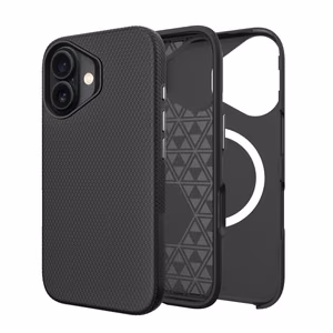 Perfectionists Triangle Mag suojakuori iPhone 16 Plus musta