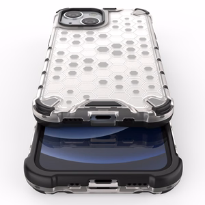 Honeycomb Asia panssari kansi TPU puskuri iPhone 13 mini vihreä