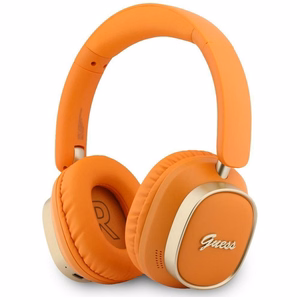 Wireless headphones Guess ENC Rectangle Metal Script orange