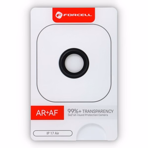 Forcell Premium kameran linssin suojalasi - iPhone 17 Air musta