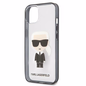 Karl Lagerfeld Iconik Karl Kotelo iPhone 13 mini - läpinäkyvä