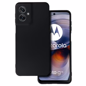 Back Case MATT Suojakuori MOTOROLA MOTO G55 5G:lle musta