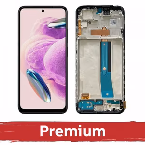 LCD Display Compatible With Xiaomi Redmi Note 12S Black with Frame / OEM