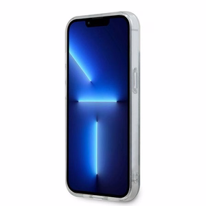 DKNY IML Ruudullinen Mono-kuvio ja Painetut Raidat MagSafe Suojakuori iPhone 15/14/13:lle - musta