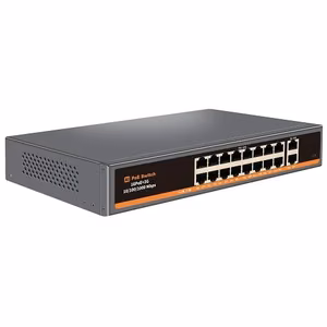 PoE Switch 16ch 100Mbps + 2G Uplink