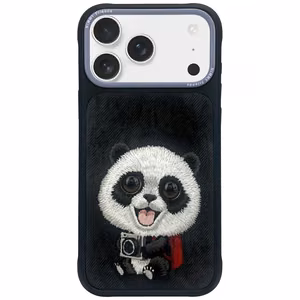 NIMMY BIG EYED PET 2.0 Panda -suojakuori iPhone 17 Pro:lle musta