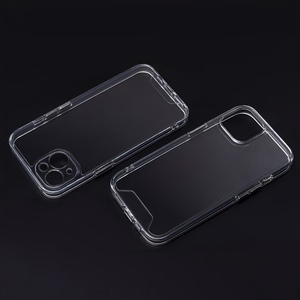 Hybrid Crystal suojakuori iPhone 16 Pro Max 6,9 läpinäkyvä iso reikä