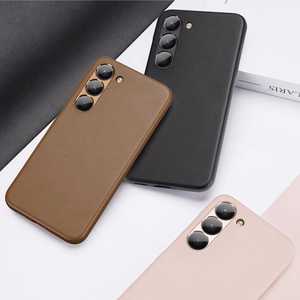 Dux Ducis Grit Suojakuori Samsung Galaxy S23+:lle tyylikäs tekonahkainen kuori musta
