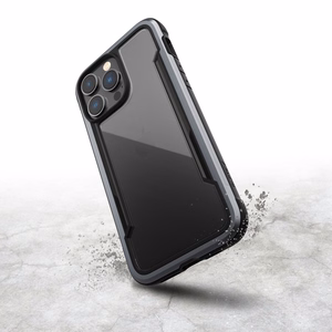 Raptic X-Doria Shield Case iPhone 14 Pro Max panssaroitu suojus musta