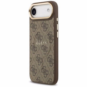 Guess 4G PU Classic Logo MagSafe suojakuori iPhone 17 Air:lle - ruskea
